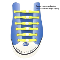 12 pièces/ensemble Lacets en silicone sans nœud dans diverses couleurs Lacets en caoutchouc en forme de T sans nœud avec élastique
