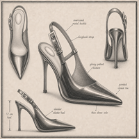 Chaussures à talons aiguilles chic en PU verni noir, bout pointu, avec boucle métallique dorée, idéales pour les soirées, les clubs et les rendez-vous galants.