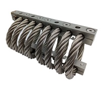 Isolateur de vibrations et amortisseur à ressort en acier inoxydable/aluminium durable, certifié ISO9001, garantie 1 an
