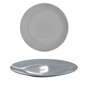 PIATTA PLACCA CERAMICA MONOCOLORE DIAMETRICA 26CM GRIGIO - Product Image 1
