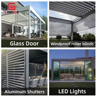 Pergola Électrique en Aluminium Durable, Antirouille, Anti-Neige, Pare-Soleil Écologique pour Terrasses, Magasins, Hôtels et Protection Solaire Commerciale