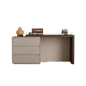 Italian Minimalist Dressing Table With Storage Cabinet And Drawers For Bedroom Light Luxury High End Small <b>Makeup</b> <b>Vanity</b> - Product Image 5