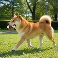 Jouet à mâcher pour chien, os en cuir de bœuf et nylon en forme de fer à cheval pour chiens de petite et moyenne taille, jouet à mâcher durable pour nettoyer les dents des chiens