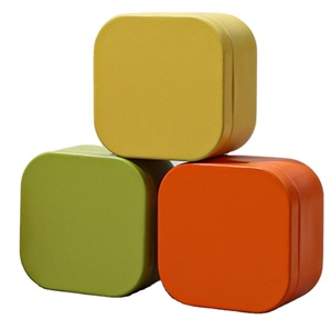Pequeñas latas cuadradas de hojalata de grado alimenticio, mini portátiles de bolsillo, selladas para viaje y hogar, con tapa tipo boca de caballo, para té. - Product Image 1