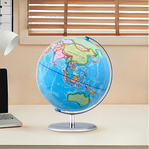 Globe terrestre de 9 pouces avec support, globes éducatifs éclairés avec carte imprimée en haute définition pour l'apprentissage en classe des enfants, lampe globe LED - Product Image 4