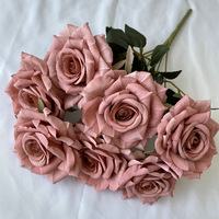 T001 Großhandel Künstliche Pfirsichblüten-Kugel Rosen-Blumen Handgefertigte Dauerhafte Dekoration für Zuhause Halloween Abschlussfeier Hochzeit Innenbereich