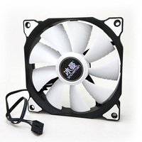 Ventilateur de boîtier d'ordinateur SNOWMAN PWM 4 broches 120 mm silencieux 12 cm, ventilateur de refroidissement CPU silencieux pour PC, ventilateur 12 V CC à vitesse réglable