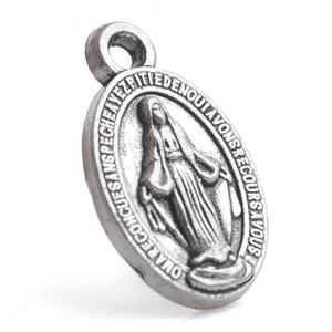 Liontin jimat logam 15*9mm Maria perawan emas liontin medali ajaib St paduan perak Katolik - Product Image 5