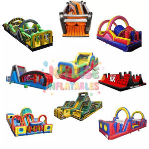 Pista <span class=keywords><strong>de</strong></span> Obstáculos Inflable <span class=keywords><strong>de</strong></span> PVC Comercial con Diseño <span class=keywords><strong>de</strong></span> Cara Sonriente para Niños y Adultos, con Soplador, para Eventos al Aire Libre - Product Image 6