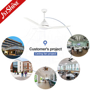 พัดลมเพดาน 1stshine รุ่น Rustic OEM พลาสติก ความเร็วสูง มอเตอร์ทองแดง DC ขนาด 64 นิ้ว พร้อมไฟ LED 3 สี - Product Image 5