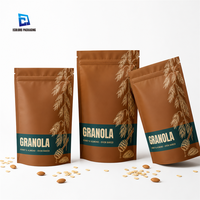 Sachets Doypack en plastique à fermeture éclair, personnalisés, imprimés, de qualité alimentaire, pour emballage de détail de fruits secs, snacks, noix, chips, flocons d'avoine et bonbons