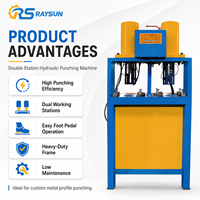 Machine de poinçonnage hydraulique haute vitesse multi-usages pour acier, aluminium, acier inoxydable, cuivre, machine de poinçonnage de trous carrés, machine de poinçonnage de métaux