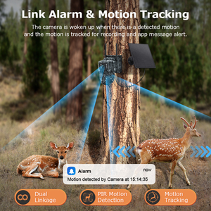 Trois lentilles 15x Zoom 4G Camouflage caméra solaire piste de chasse étanche IP65 grand Angle caméra de Surveillance CCTV caméras d'alarme - Product Image 3