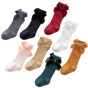 Calcetines de algodón tejido hasta la rodilla para niñas, calcetín tobillero de estilo español, 9 colores, otoño e invierno, 2021 - Product Image 1