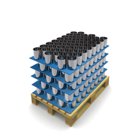 Plaque de séparation en plastique PP cannelé pour bouteilles de bière 1200x1000mm avec côtés scellés, coins arrondis, étanche et découpable