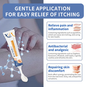 Crème antibactérienne et anti-démangeaisons à base de plantes, marque privée, pour l'eczéma, le psoriasis, le prurit, soulage les démangeaisons des mains, des pieds et des parties anales, vente en gros OEM - Product Image 3