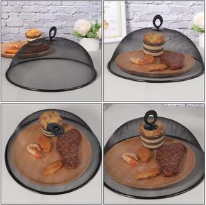 Housses alimentaires réutilisables en maille PP écologiques pour pique-nique en extérieur avec poignée en plastique, rondes et rectangulaires, anti-mouches et anti-poussière - Product Image 4