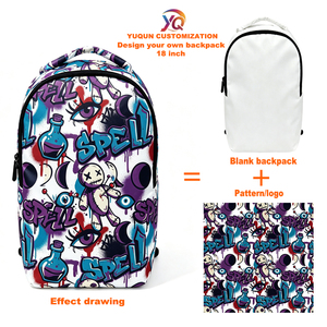 Fashion Printed Designer Bags for Teenagers Graffiti Back Pack Travel Kids School Bags College Student <strong>Backpack</strong> with Custom logo - Product Image 1