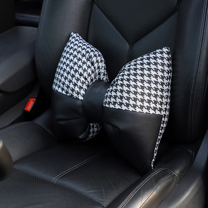 Appui-tête et support lombaire pour voiture, motif pied-de-poule, coussin en coton PP pour siège de voiture, oreiller confortable, utilisation quatre saisons - Product Image 4