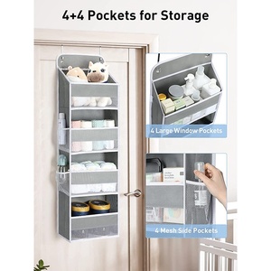 <span class=keywords><strong>Organisateur</strong></span> <span class=keywords><strong>de</strong></span> <span class=keywords><strong>porte</strong></span>, rangement avec 4 grandes poches et 4 poches latérales en filet pour la chambre d'enfant - Product Image 3