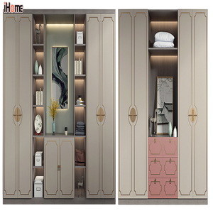 <span class=keywords><strong>Ihome</strong></span> ตู้เสื้อผ้าไม้พร้อมลิ้นชัก, ตู้เสื้อผ้าไม้ทันสมัยเฟอร์นิเจอร์ปรับแต่งเอง - Product Image 2