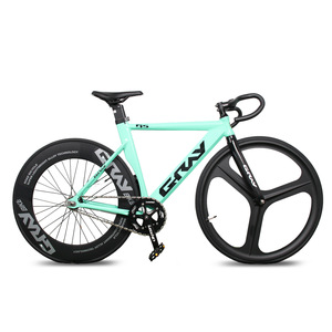 Bicicleta de <span class=keywords><strong>Carretera</strong></span> de Piñón Fijo 700C con Cuadro de Aluminio 6061 y Horquilla de Carbono, Bicicleta Ligera de Una Velocidad para Carreras Urbanas - Product Image 1