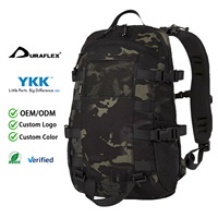 Taktischer Rucksack mit Schnellverschluss-Design Tagesrucksack MC/ MC Schwarz mit EVA-Verstärktem Polster-Rückenteil Mehrere Fächer