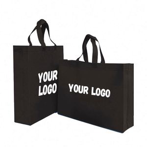 Bolsas de Compra Reutilizables Ecológicas Premium, Bolsa de Supermercado de Tela No Tejida con Logotipo Impreso, Regalos Promocionales Personalizados - Product Image 1