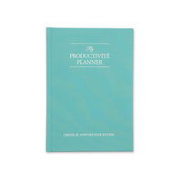 A5 personnalisé sans date planificateur d'auto-amélioration cahiers couverture en tissu de lin à couverture rigide objectif de rêve productivité Journal boîte emballée