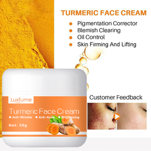 Crème Visage Jour et Nuit Hydratation Profonde <span class=keywords><strong>Anti</strong></span>-âge Soins de la Peau Crème au Curcuma - Product Image 4