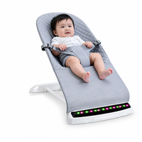 Chaise berçante pour bébé avec musique Bluetooth, chaise apaisante pour nouveau-né, inclinable à angle réglable