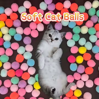 Jouet interactif de luxe pour chat Mini lanceur de jeux de tir avec boule en peluche extensible en plastique écologique de haute qualité