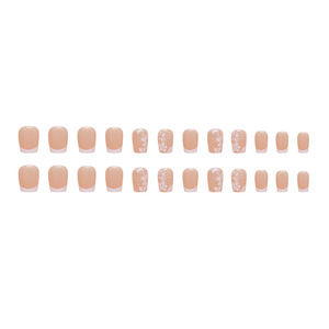 <span class=keywords><strong>Uñas</strong></span> Postizas Acrílicas de Lujo en Oferta, 24 <span class=keywords><strong>Uñas</strong></span> Postizas de Cobertura Total, Reutilizables y Cómodas, Empaque Personalizado al por Mayor - Product Image 3