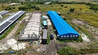 Nouvelle structure en acier préfabriquée galvanisée à chaud ASTM Q235 pour ferme avicole industrielle, capacité 10 000+ poulets