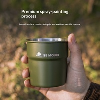 Tasse à boire en acier inoxydable, verres à boire ultralégers, tasse à café de camping, tasse à eau pour voyage, barbecue, randonnée, pique-nique, pêche