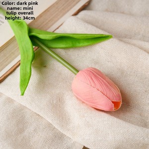 Fornitura Transfrontaliera di Mini <span class=keywords><strong>Tulipani</strong></span> Artificiali <span class=keywords><strong>Dipinti</strong></span> per Matrimoni e Decorazioni Domestiche - Product Image 6