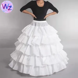 Factory wholesale new petticoat 4 hoops 5 layers of lotus leaf lace tutu Large diameter ball gown petticoat indian petticoat