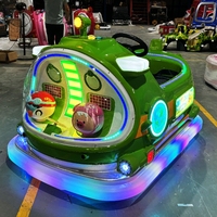 Manèges d'amusement en plein air, voiture tamponneuse en fibre de verre, voiture tamponneuse électrique à LED pour enfants, à vendre