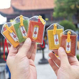 Sachets Porte-Bonheur Transparents, Mini Pendentifs, Sachets de Prière, Sachets en Soie Colorés, Omamori, Breloques à Suspendre pour les Meilleurs Vœux - Product Image 2