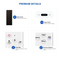 Télécommande vocale solaire BN59-01391A pour téléviseurs intelligents Samsung 2018-2025 avec chargement rapide USB-C et appairage Bluetooth