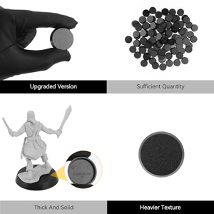 Nouvelle version de base ronde en plastique de 75 mm pour jeux de table, pièces moulées par injection, OEM/ODM personnalisées - Product Image 2