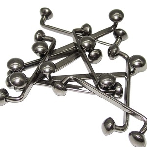 Bijou corporel en titane G23, barbell vintage à surface plate à 90 degrés, très poli, calibre 14, cadeau de mariage et de fiançailles <span class=keywords><strong>Zano</strong></span> - Product Image 6