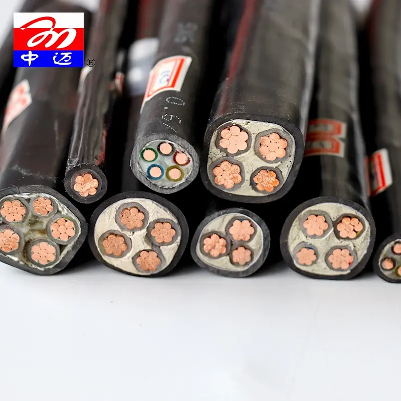 XLPE Copper Pvc Power Cable Kabel Insulated Refractory Aluminum Four Core Nym 0.6 / 1kv 4sqmm 6sqmm 10sqmm 16sqmm LOW Voltage