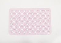 Tapis de bain à bulles YIJU moderne 60x40cm, tapis de massage pour les pieds, antidérapant, antibactérien, écologique, PVC, forte aspiration, trous de drainage