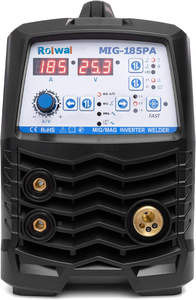 Machine à souder <span class=keywords><strong>MIG</strong></span>/MAG/MMA/LIFT TIG combinée 4 en 1 Rolwal Synergic gaz/sans gaz, portable, état neuf avec interrupteur <span class=keywords><strong>2T</strong></span>/<span class=keywords><strong>4T</strong></span> - Product Image 2