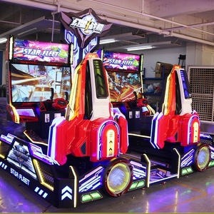 เครื่องเล่นเกมยิงปืนแนวแฟนตาซีรูปแบบเครื่องบินรบเชิงพาณิชย์ สำหรับ 2 ผู้เล่น ประเภทแข่งขัน - Product Image 1