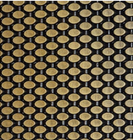 Panneau de maille décorative ovale rigide en acier inoxydable, maille ovale plate solide pour revêtement de cabine d'ascenseur