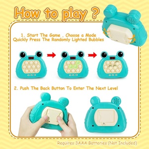 Cho món quà 6 mô hình phiên bản với trò chơi giải phóng mặt bằng màn hình LED cầm tay trò chơi câu đố nhanh đẩy Báo Chí bong bóng trò chơi cảm giác Fidget Đồ chơi - Product Image 5