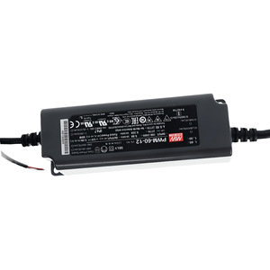 Controlador LED Mean Well PWM-60-12 de 60W y 12V, Fuente de Alimentación Conmutada de un Solo Canal, IP67 para Uso en Exteriores - Product Image 3