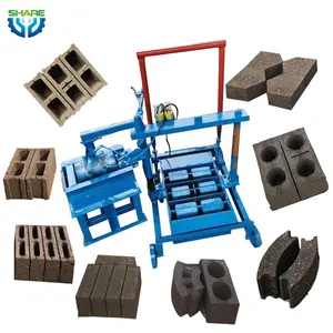 Oem customized share cement sand cement concrete block portable brick making machine machine 1000 1200pcs 8hr